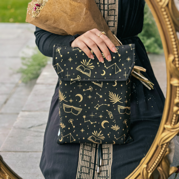 Reading is Magic in Midnight padded book sleeve