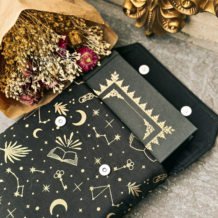 Reading is Magic in Midnight padded book sleeve