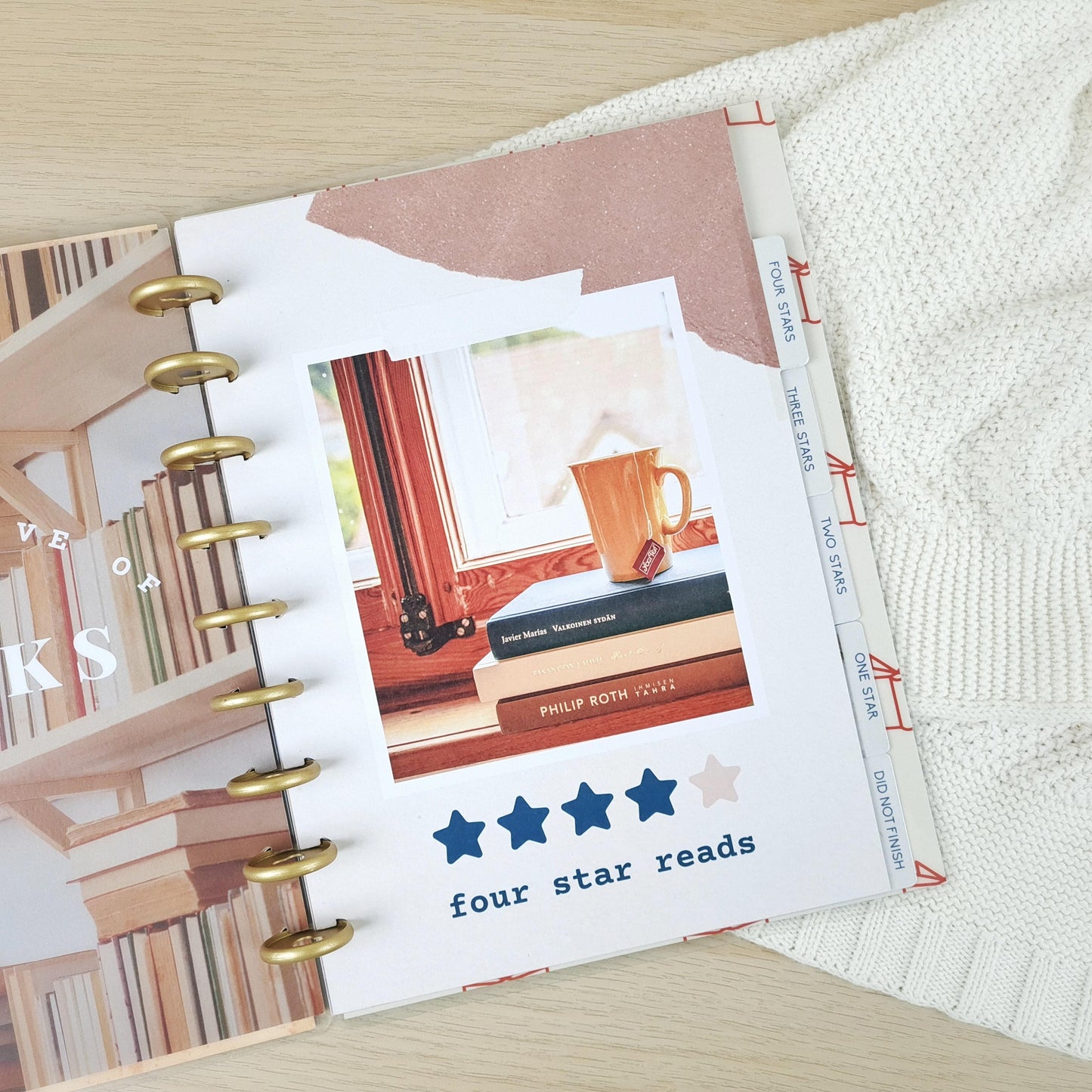 Book Review Journal Divider Pages