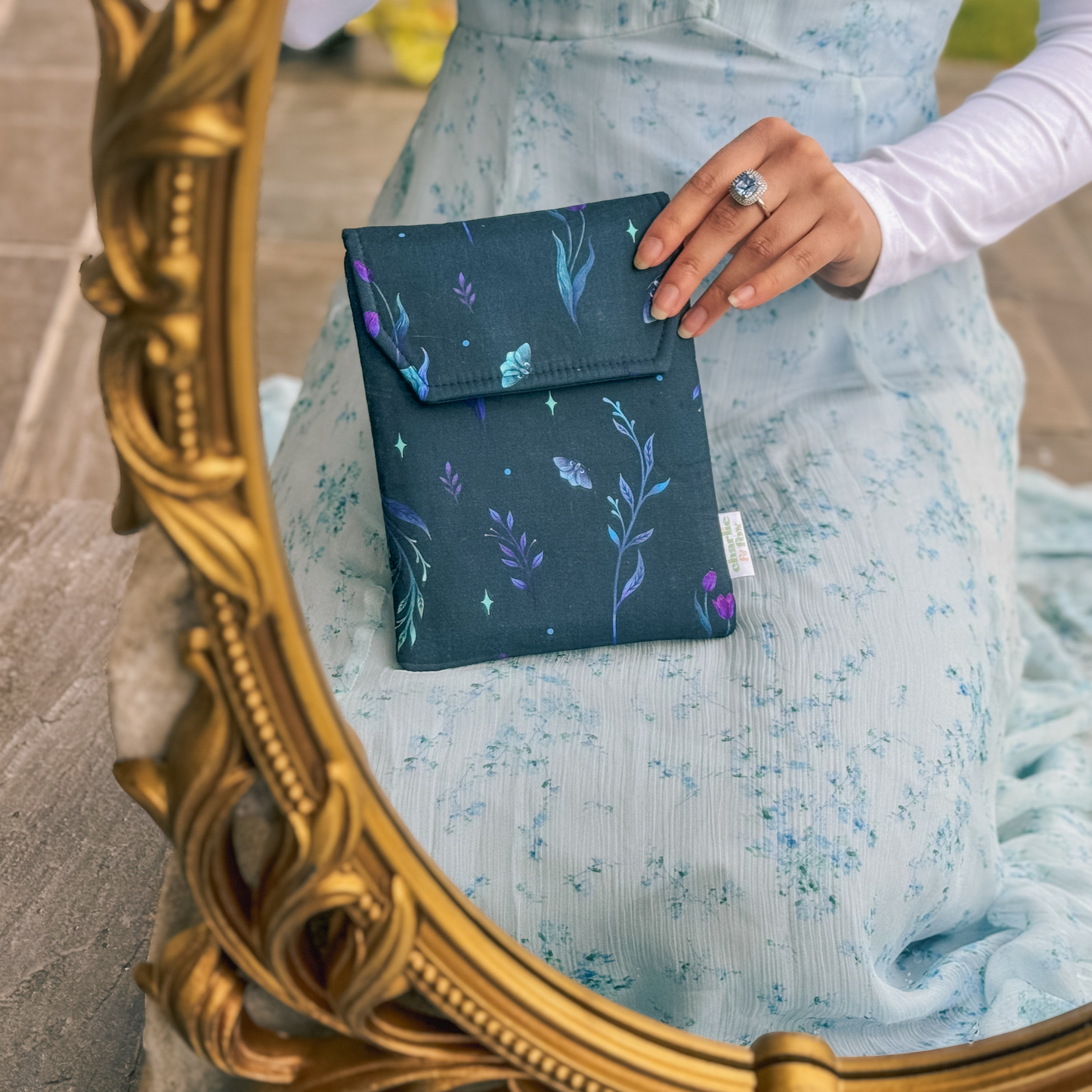 Christmas Eve fabric dust jacket (book cover)
