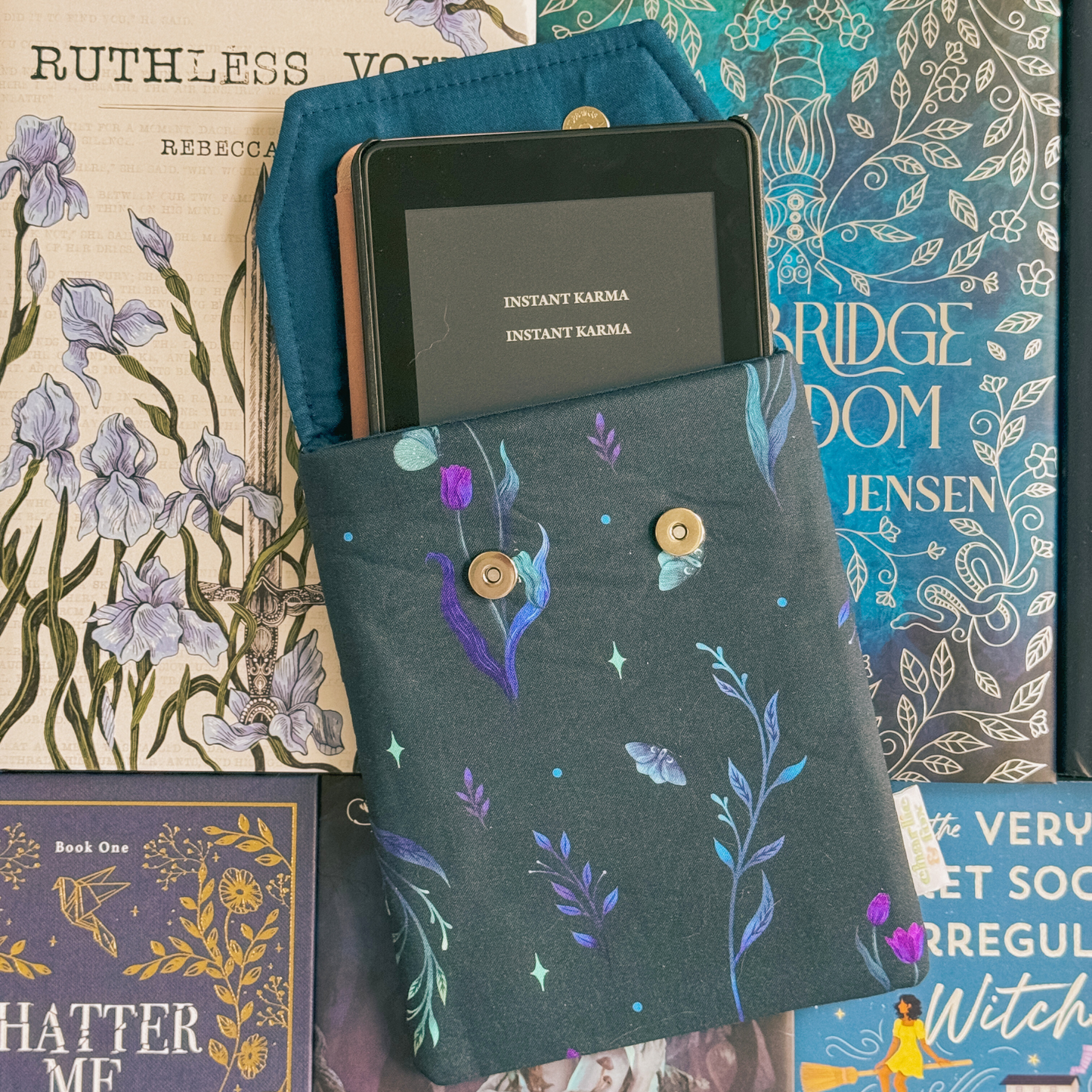 Christmas Eve fabric dust jacket (book cover)