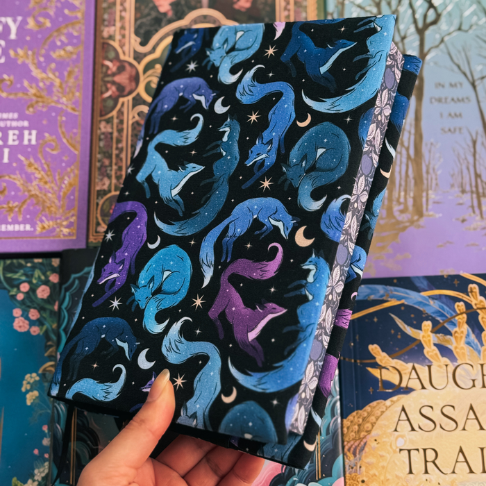 Celestial Fox fabric dust jacket