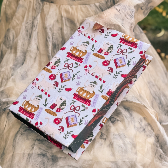 Charlie Christmas fabric dust jacket