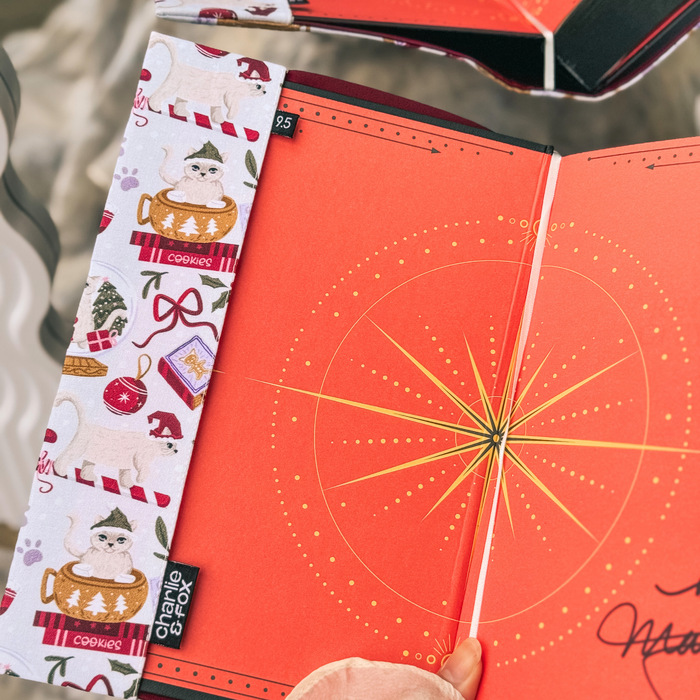 Charlie Christmas fabric dust jacket