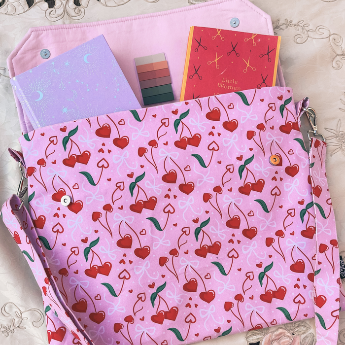 Cherry Hearts satchel