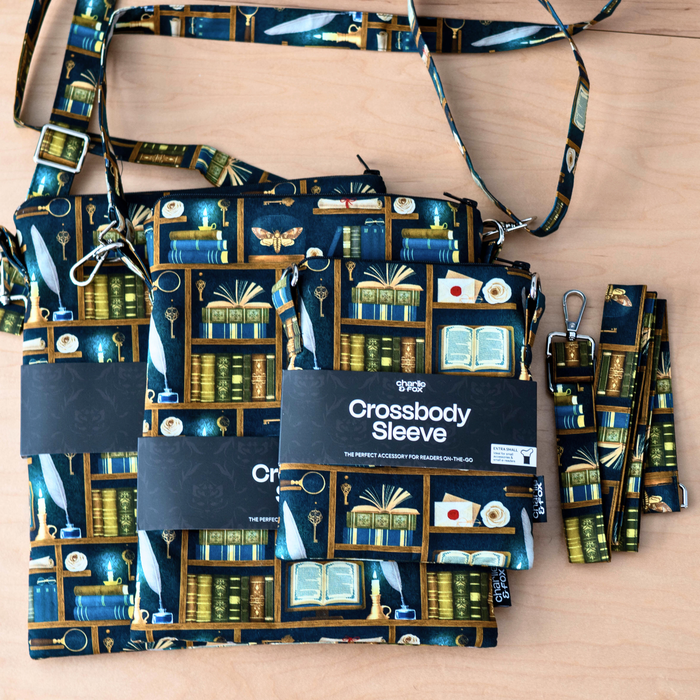 Dark Academia in Teal crossbody sleeve