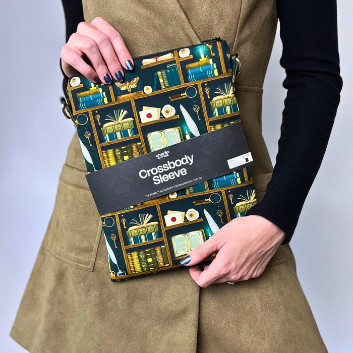 Dark Academia in Teal crossbody sleeve