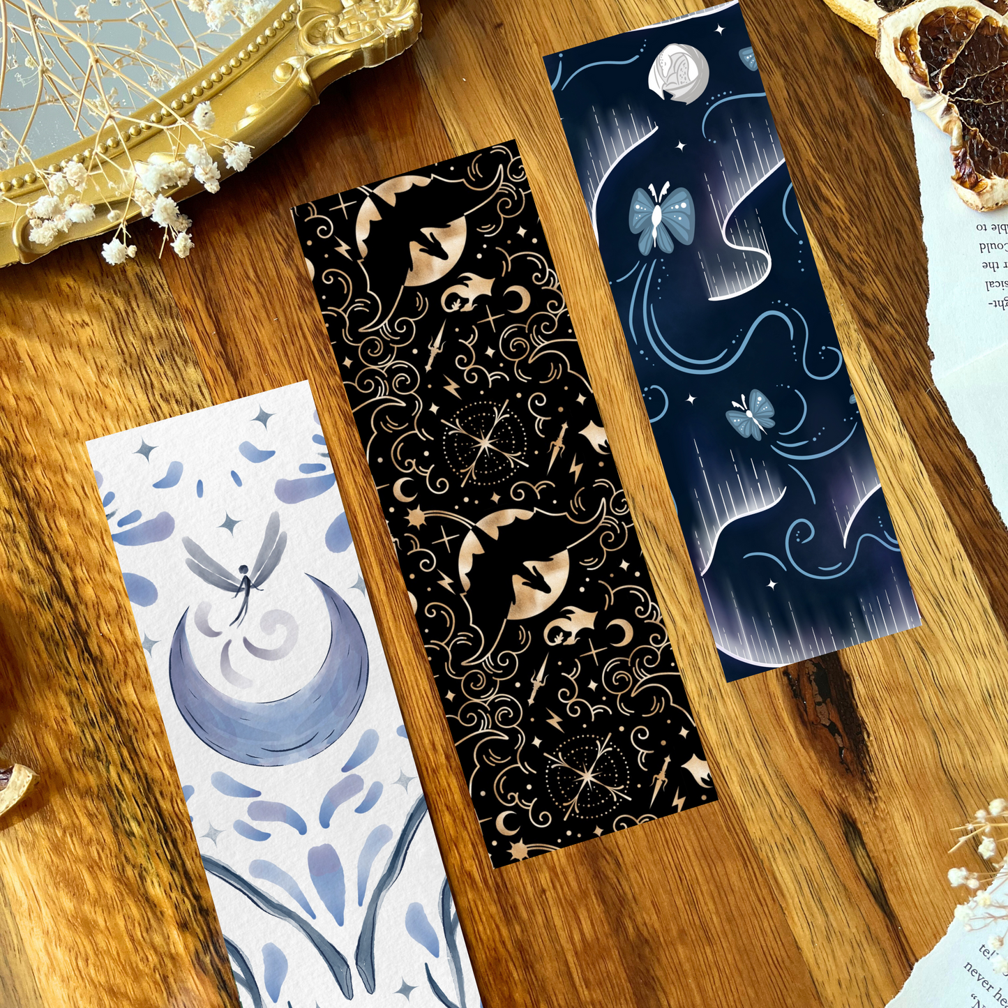 Dragons double-sided bookmark bundle