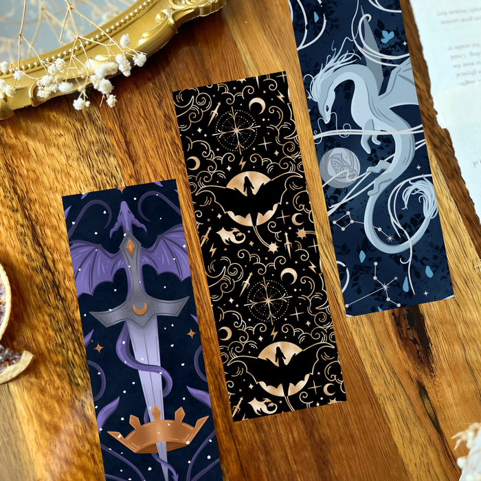 Dragons double-sided bookmark bundle