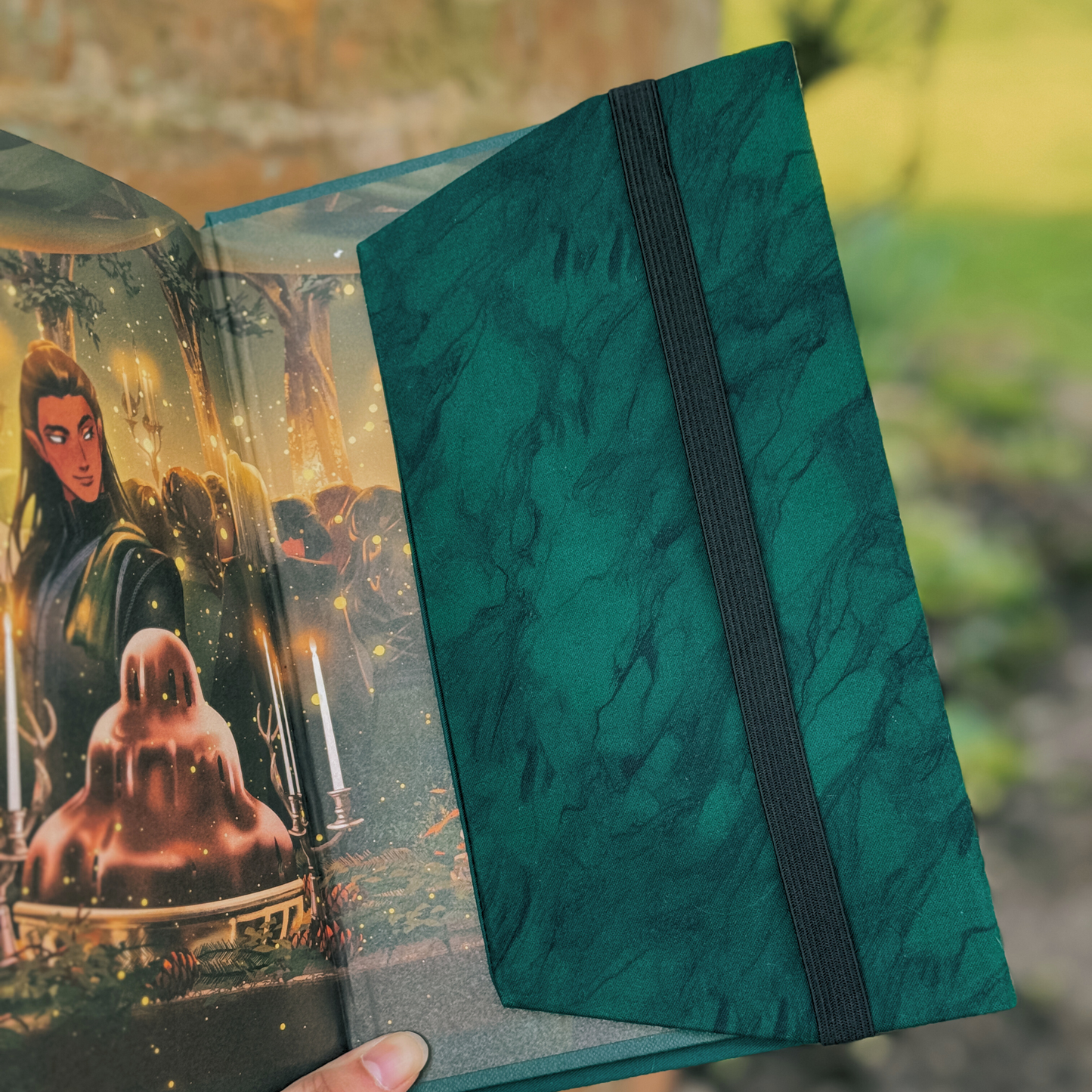 Emerald Green fabric dust jacket