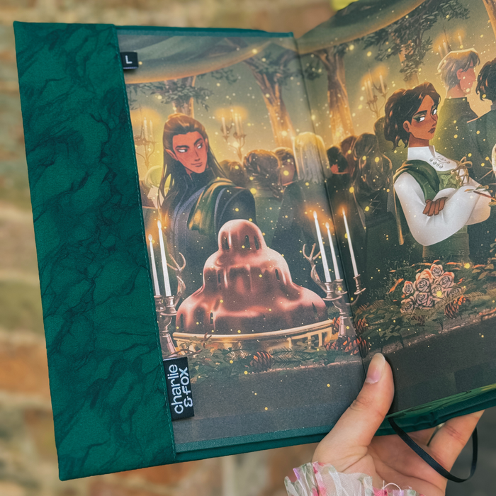 Emerald Green fabric dust jacket