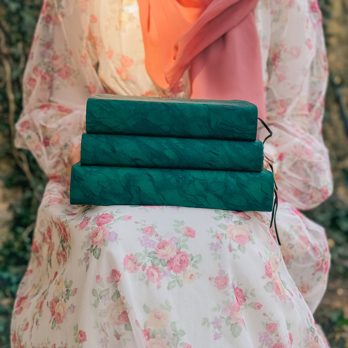 Emerald Green fabric dust jacket