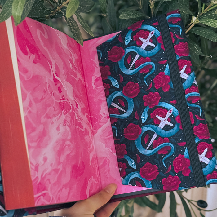 Enemies to Lovers fabric dust jacket