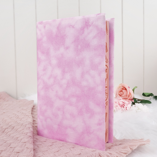 Fairy Floss Pink fabric book cover