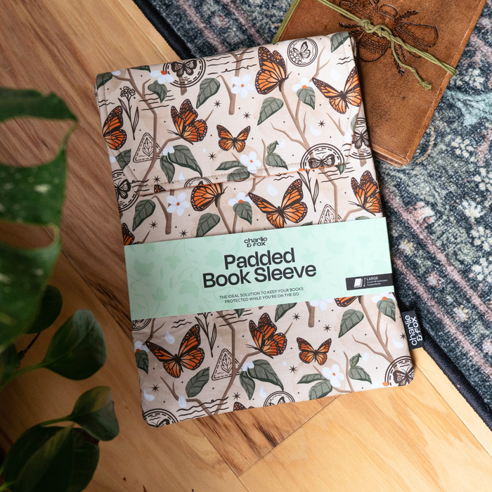 Monarch Story padded book sleeve