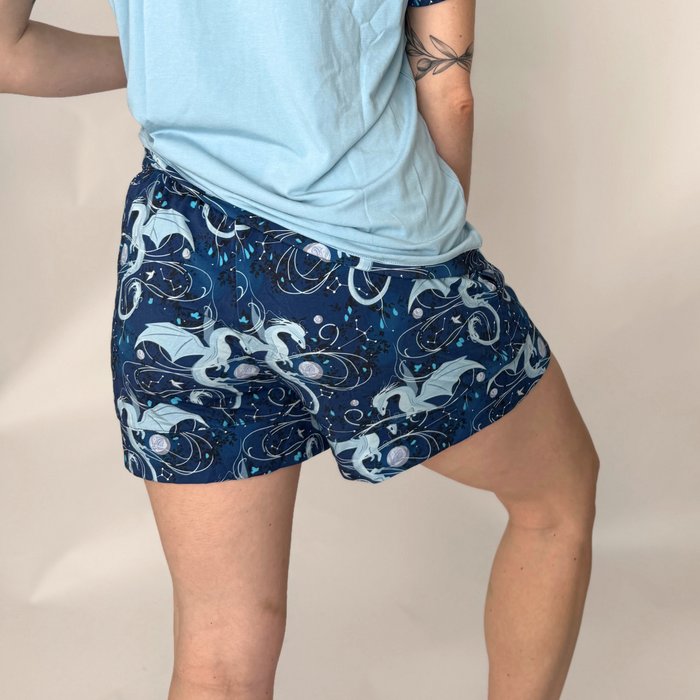 Moonplume Dragon PJ shorts (When The Moon Hatched - Sarah A. Parker)