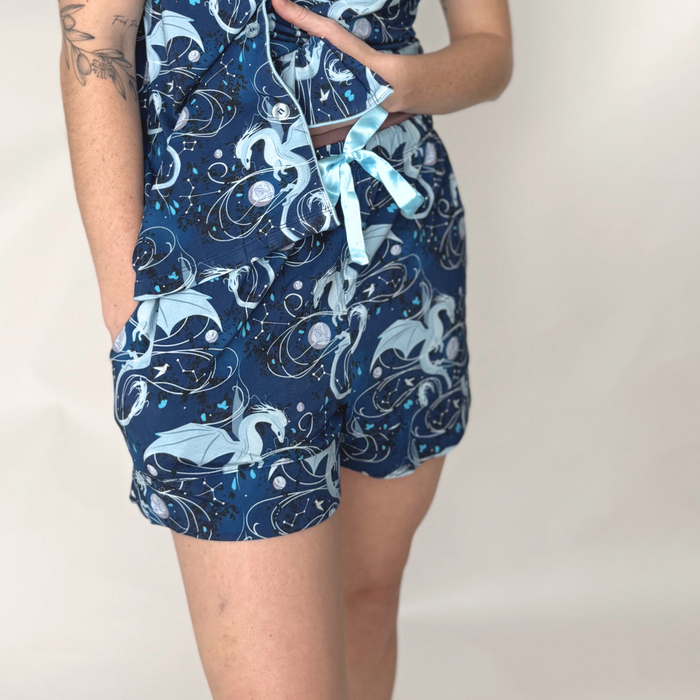 Moonplume Dragon PJ shorts (When The Moon Hatched - Sarah A. Parker)