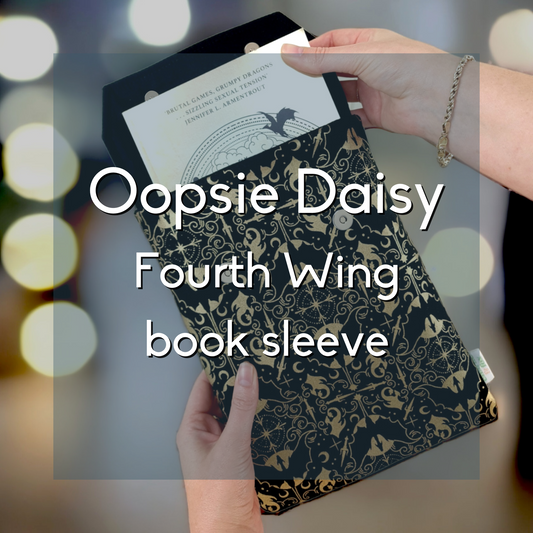 *oopsie daisy* Dragon Rider padded book sleeve - Fourth Wing by Rebecca Yarros