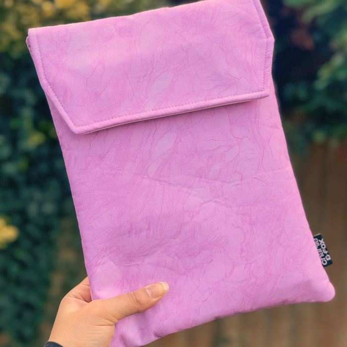 Pink Lemonade padded book sleeve