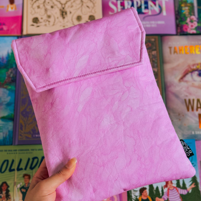 Pink Lemonade padded book sleeve