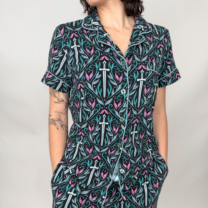 Rivals to Romance PJ button-up shirt