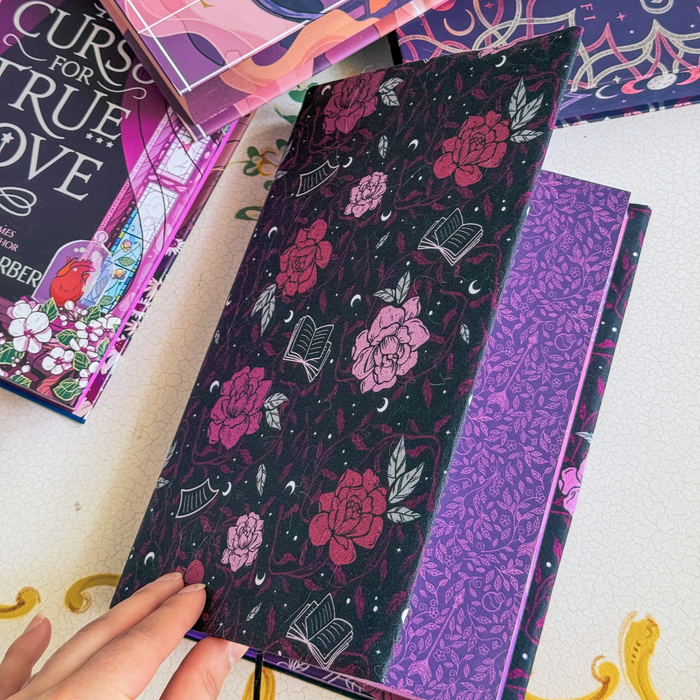 Romantasy fabric dust jacket
