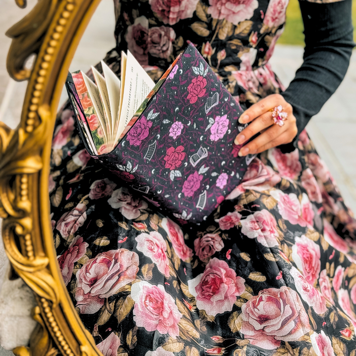 Romantasy fabric dust jacket