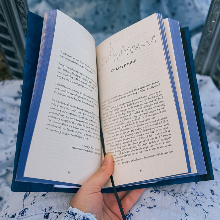 Sapphire Sea fabric dust jacket