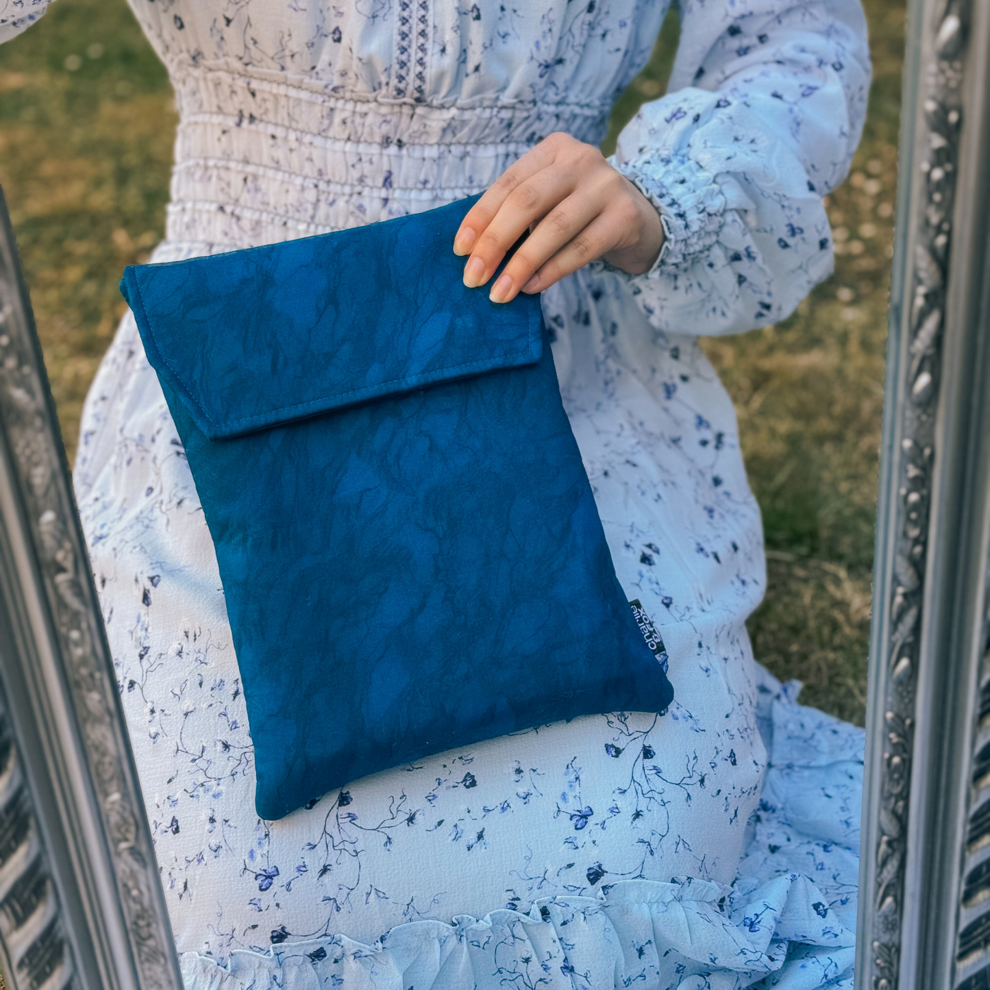 Sapphire Sea padded book sleeve