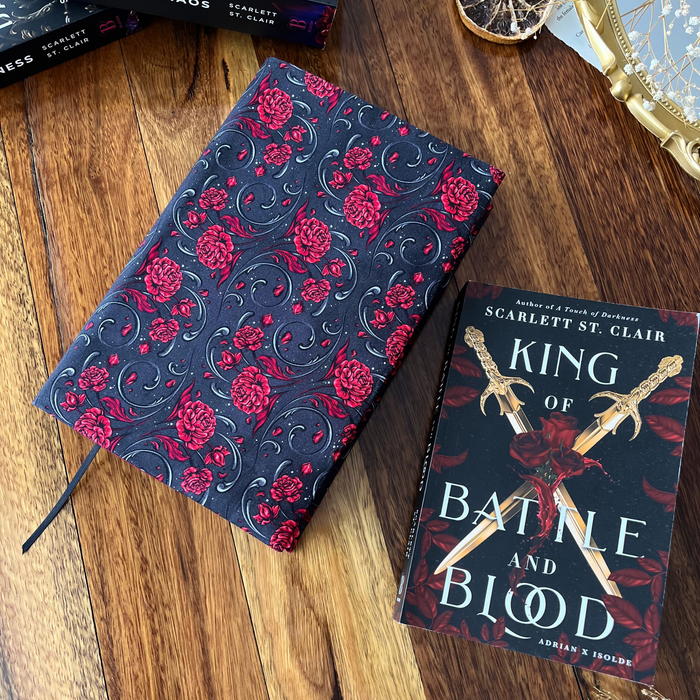 Scarlett Floral fabric dust jacket (Scarlett St. Clair)