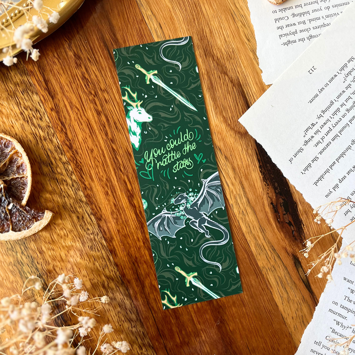 Throne of Glass Sarah J. Maas double-sided bookmark