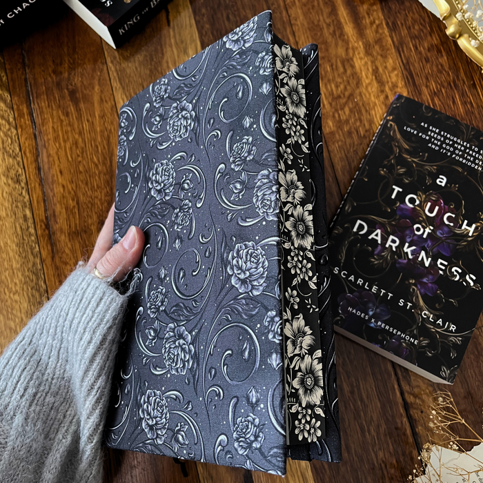 Underworld Floral fabric dust jacket (Scarlett St. Clair)