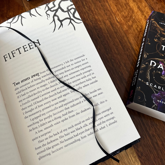 Underworld Floral fabric dust jacket (Scarlett St. Clair)