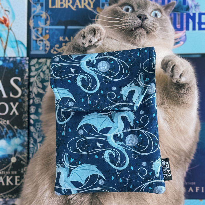 Moonplume Dragon padded e-reader sleeve (When The Moon Hatched)