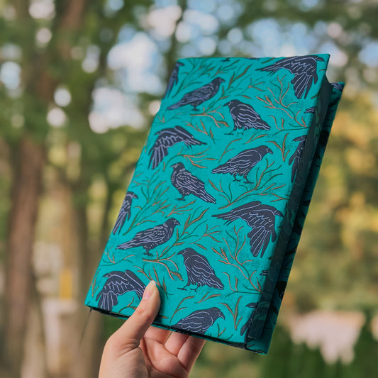 moonstone ravens fabric dust jacket book cover