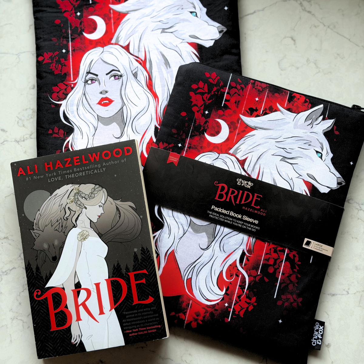 Bride padded book sleeve (Ali Hazelwood - Bride)