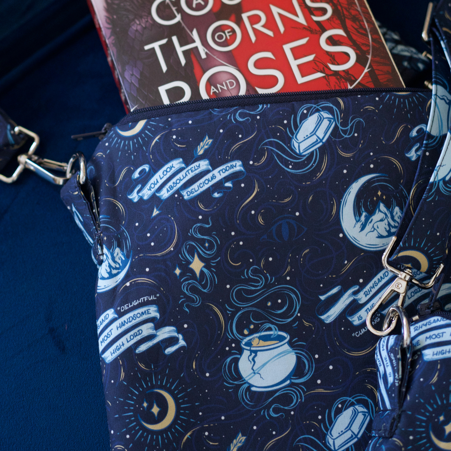 A Court of Thorns and Roses crossbody sleeve
