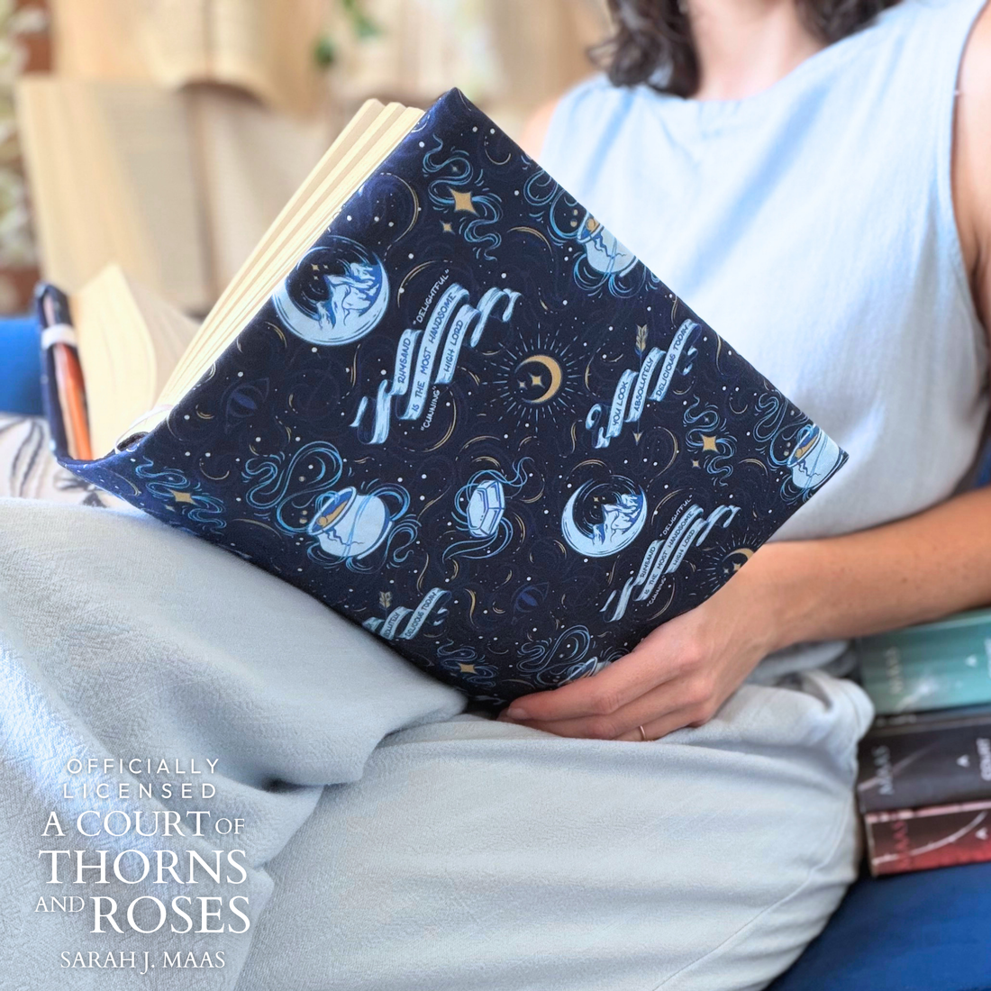 A Court of Thorns and Roses fabric dust jacket | Charlie and Fox
