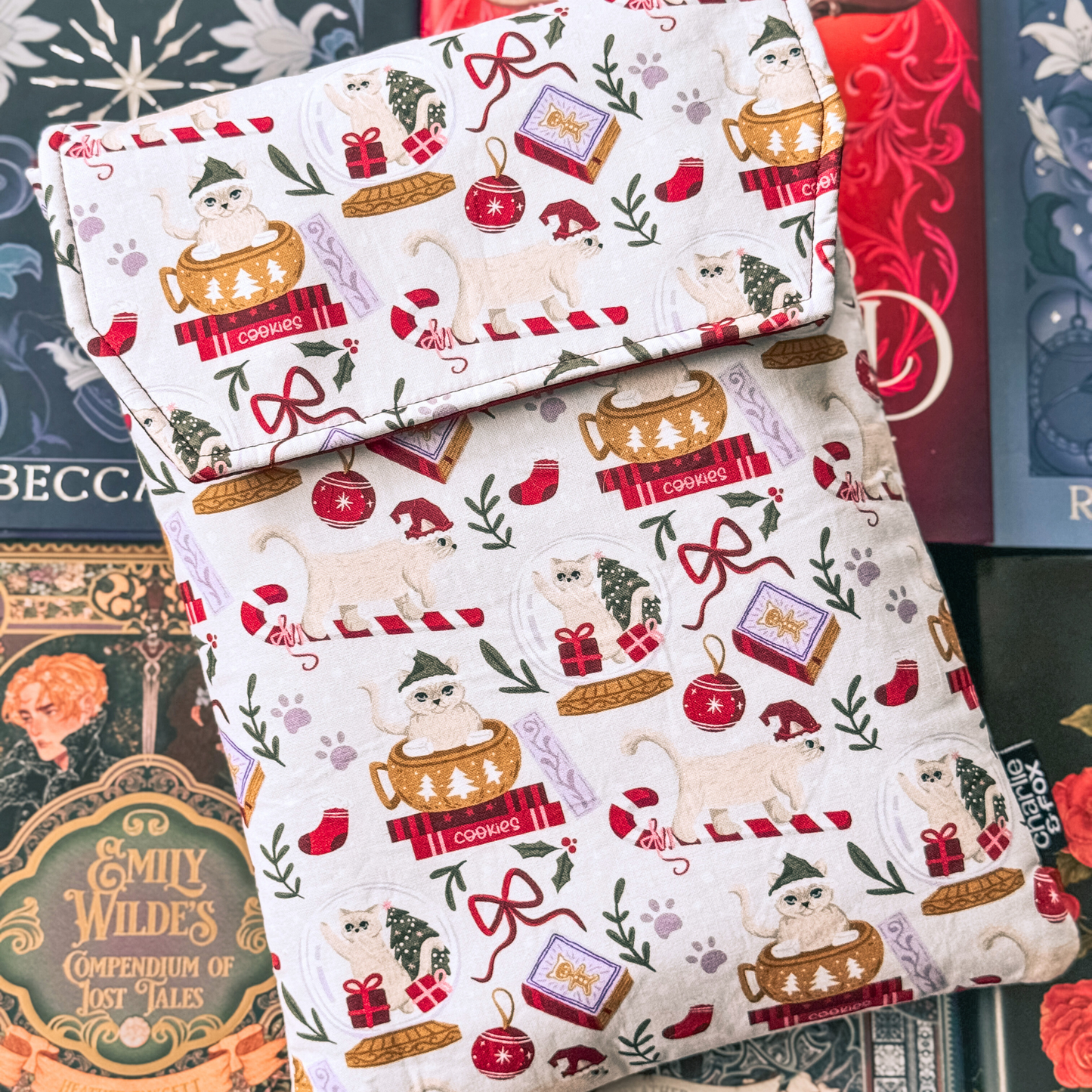 Charlie Christmas padded book sleeve