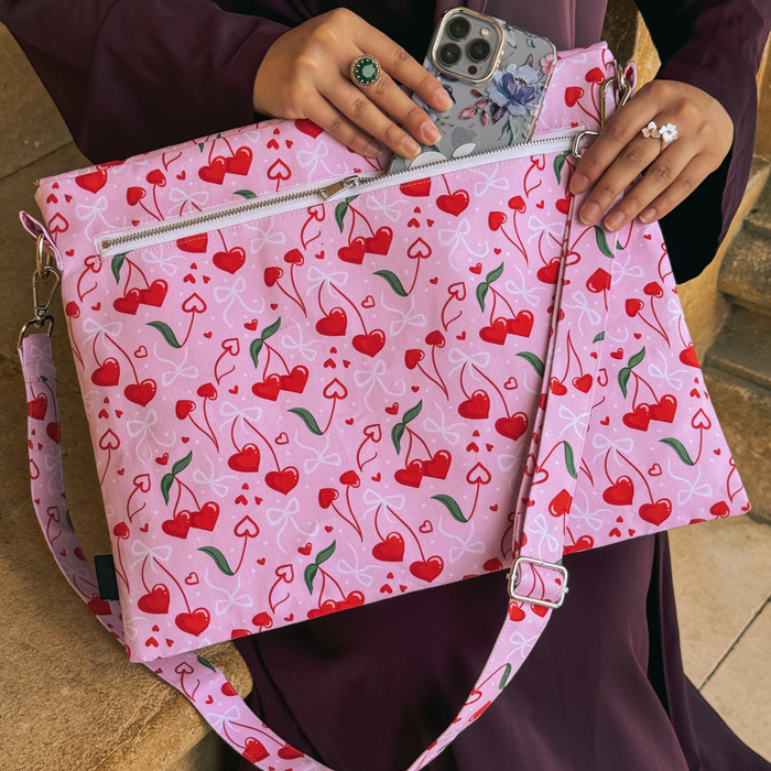 Cherry Hearts satchel