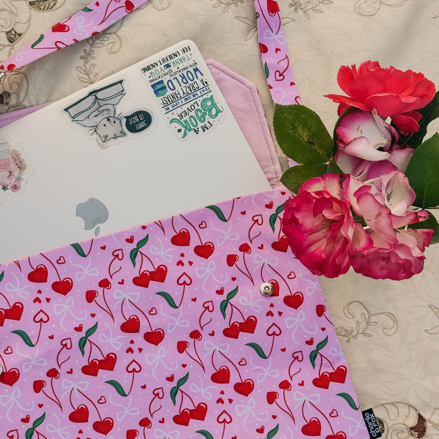 Cherry Hearts satchel