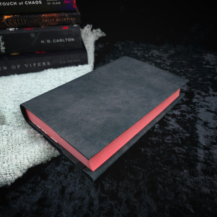 Crimson Shadows fabric dust jacket