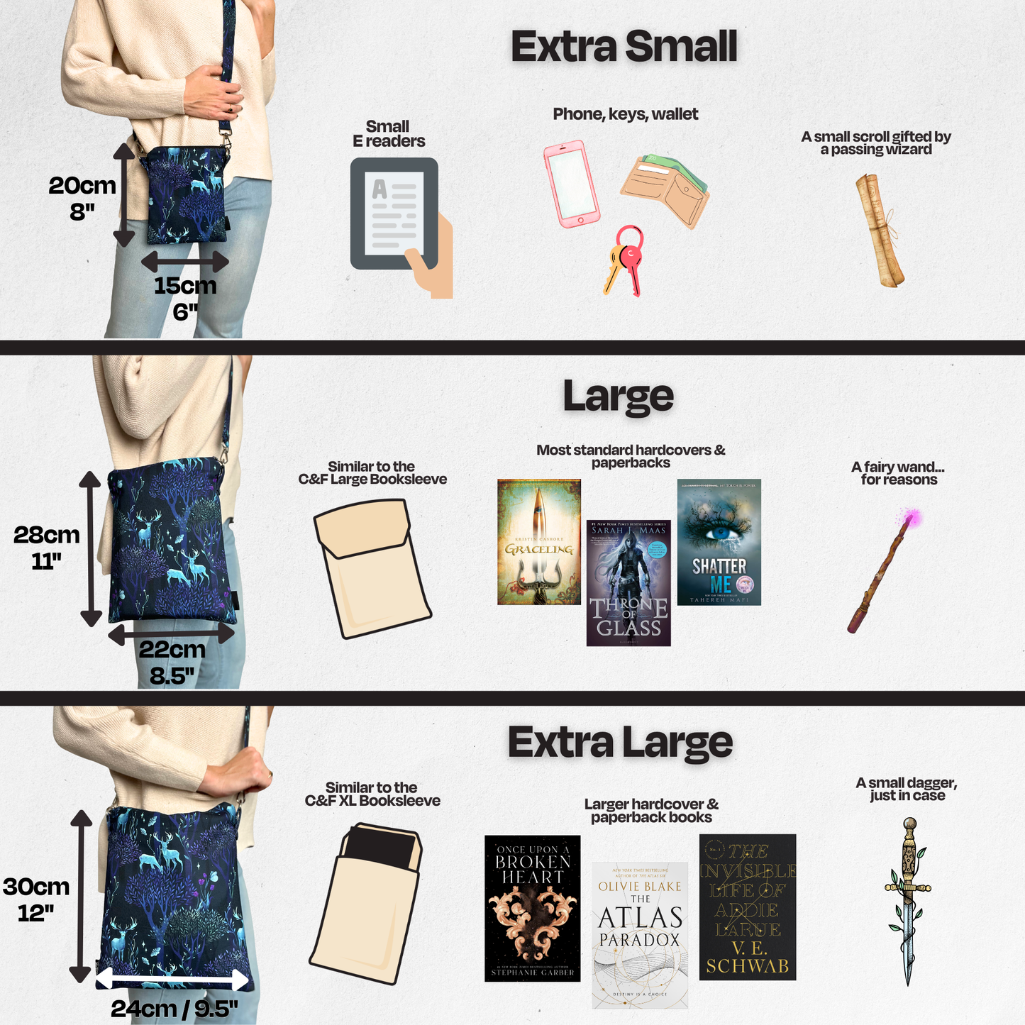 Celestial Fox crossbody sleeve