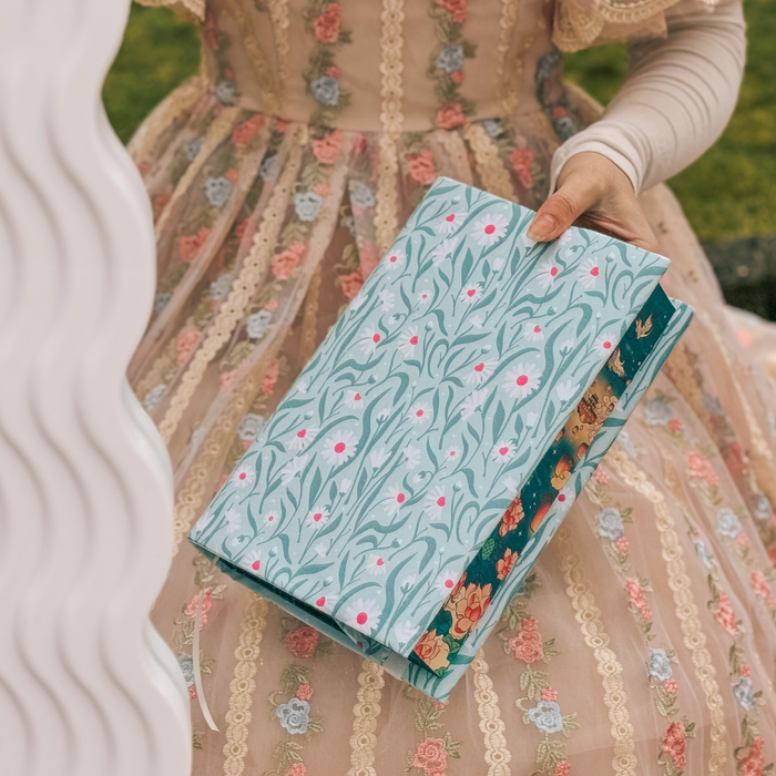 Daisies in Spring fabric dust jacket