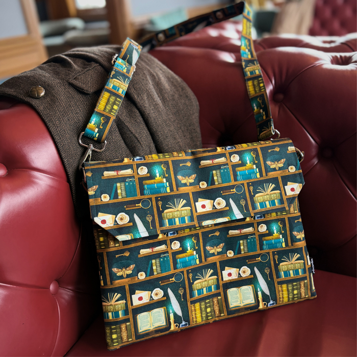 Dark Academia (Teal) satchel