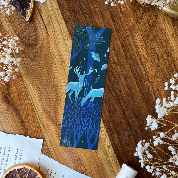 Enchanted Forest double-sided bookmark