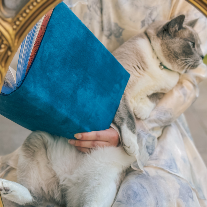 Ethereal Blue fabric dust jacket