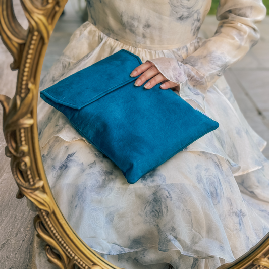 Ethereal Blue padded book sleeve