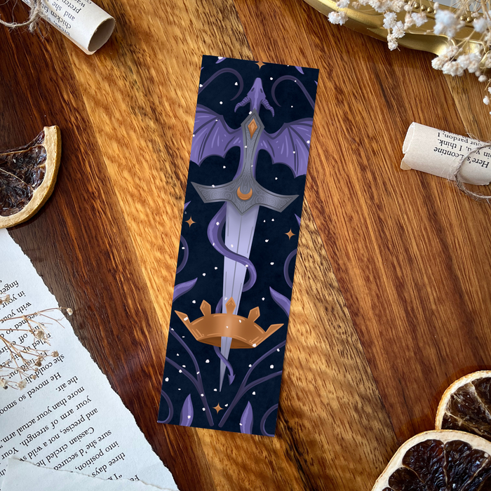 Fantasy double-sided bookmark