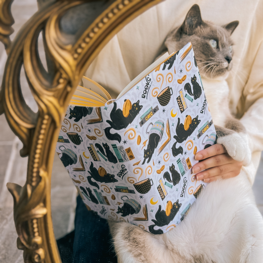 Feline Fables fabric dust jacket